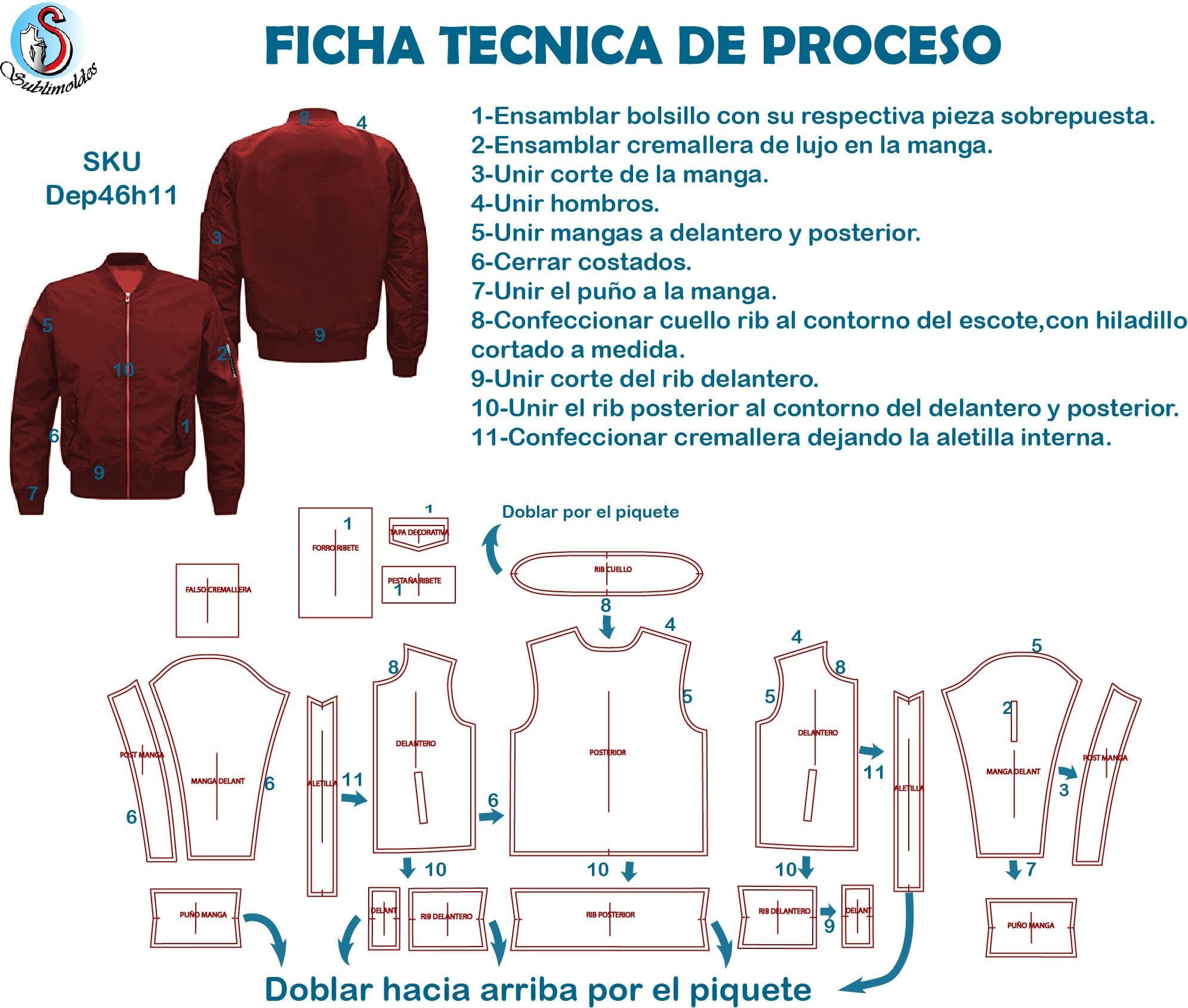 Patrón De Chaqueta Y Camisa Para Hombre