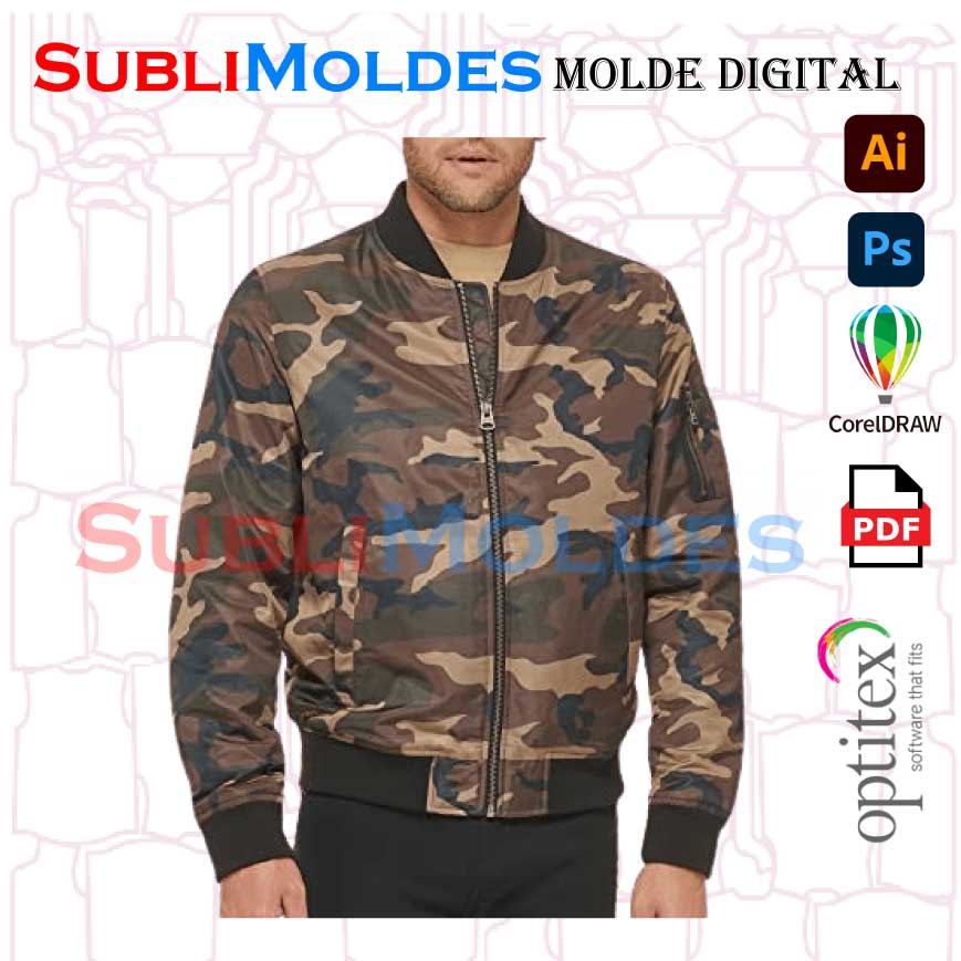 Sewing Pattern Bomber jacket | Sublimoldes Digital Sewing Patterns