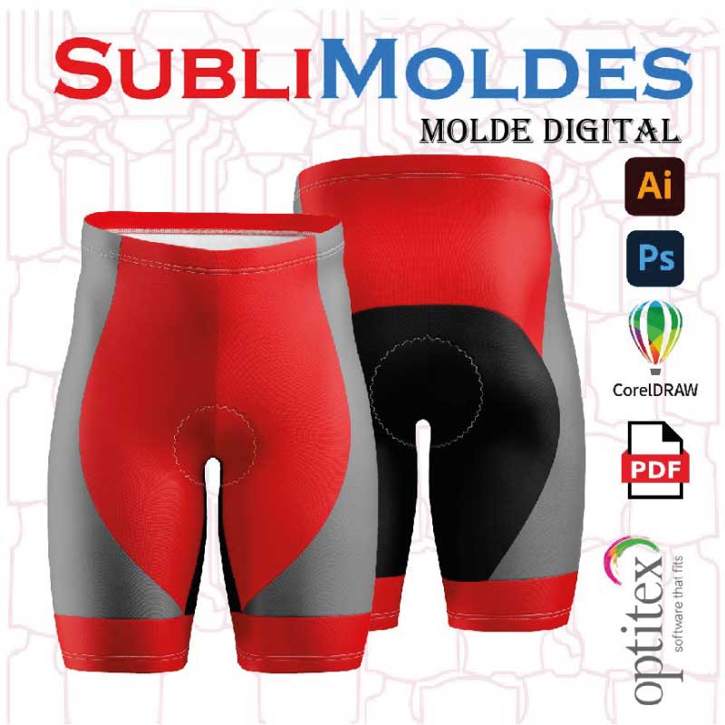 Sewing Pattern Lycra Cycling Evolution | Sublimoldes Digital Sewing ...